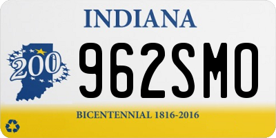 IN license plate 962SMO