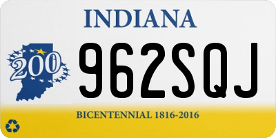 IN license plate 962SQJ