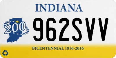 IN license plate 962SVV