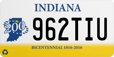 IN license plate 962TIU