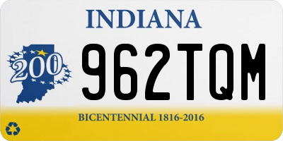 IN license plate 962TQM