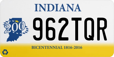 IN license plate 962TQR