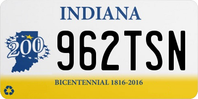 IN license plate 962TSN
