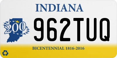 IN license plate 962TUQ