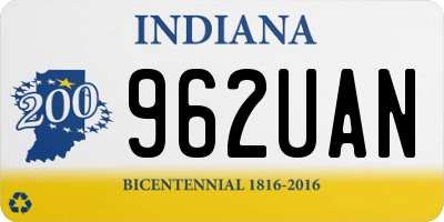 IN license plate 962UAN
