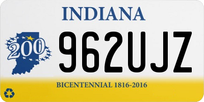 IN license plate 962UJZ