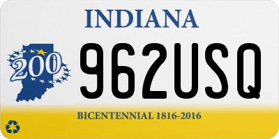 IN license plate 962USQ