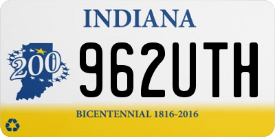 IN license plate 962UTH