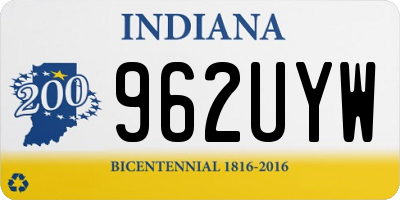 IN license plate 962UYW