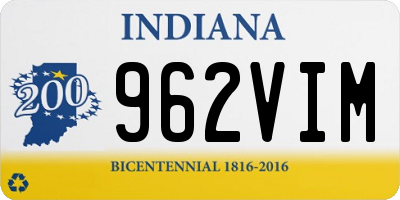 IN license plate 962VIM