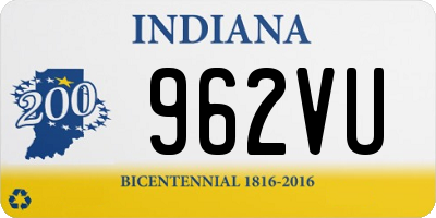 IN license plate 962VU