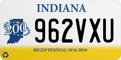 IN license plate 962VXU