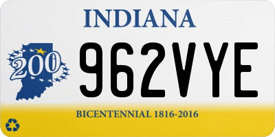 IN license plate 962VYE