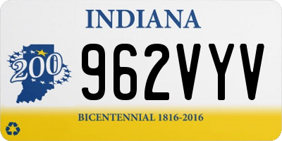 IN license plate 962VYV