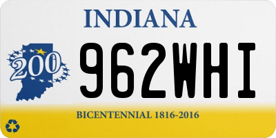 IN license plate 962WHI