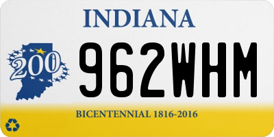 IN license plate 962WHM