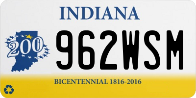 IN license plate 962WSM
