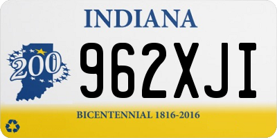 IN license plate 962XJI