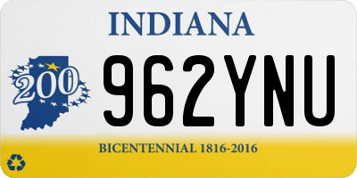 IN license plate 962YNU