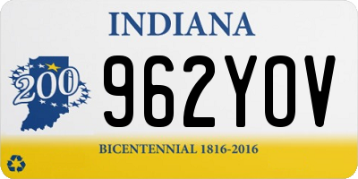 IN license plate 962YOV