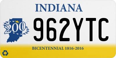 IN license plate 962YTC