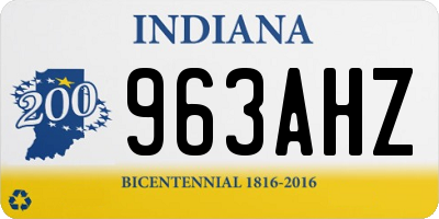 IN license plate 963AHZ