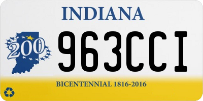 IN license plate 963CCI