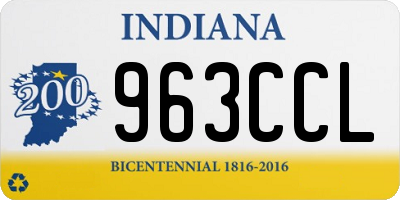 IN license plate 963CCL
