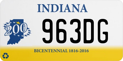 IN license plate 963DG