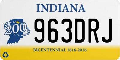 IN license plate 963DRJ