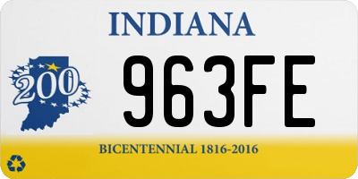 IN license plate 963FE