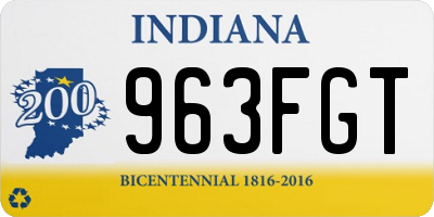 IN license plate 963FGT
