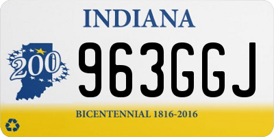 IN license plate 963GGJ