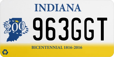IN license plate 963GGT