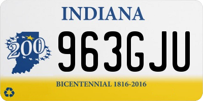 IN license plate 963GJU