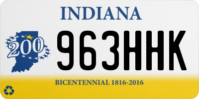 IN license plate 963HHK