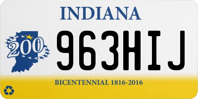 IN license plate 963HIJ