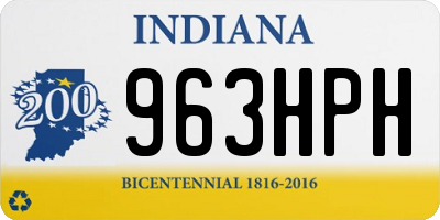 IN license plate 963HPH