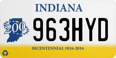 IN license plate 963HYD
