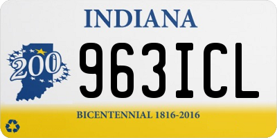 IN license plate 963ICL