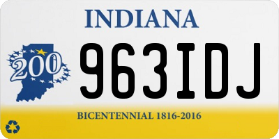 IN license plate 963IDJ