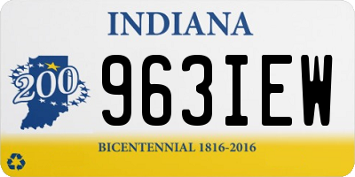 IN license plate 963IEW