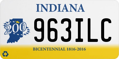 IN license plate 963ILC