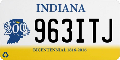 IN license plate 963ITJ