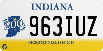 IN license plate 963IUZ