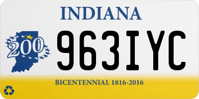 IN license plate 963IYC