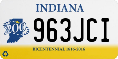 IN license plate 963JCI