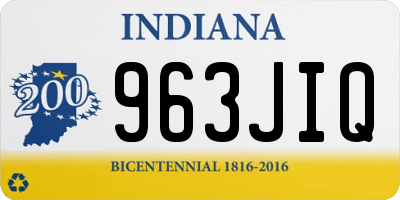 IN license plate 963JIQ