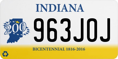 IN license plate 963JOJ