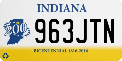 IN license plate 963JTN